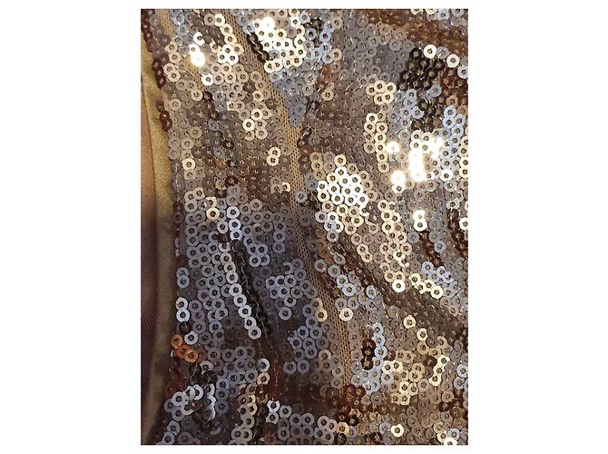 Top con paillettes Halston Heritage Dorato D'oro - vista 5