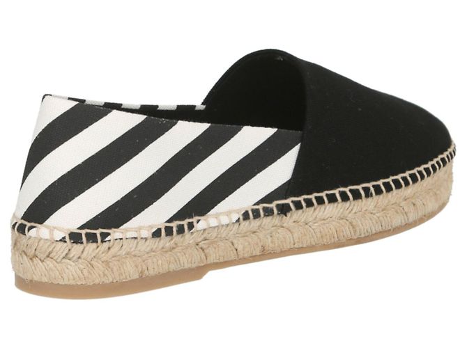 Off White Off-White Striped Flat Espadrilles - view 3