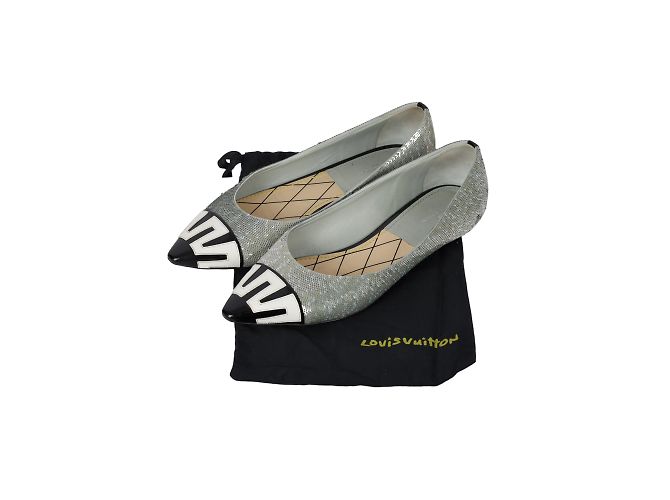 Louis Vuitton Scarpe a punta con paillettes Multicolore - vista 7