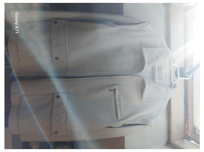 Chaqueta Versace For H&M de pelo sintético blanco Talla L - vista 3