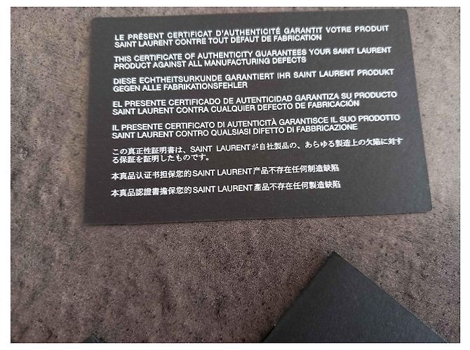 Saint Laurent Borsa imbottita media in camoscio e denim - vista 7