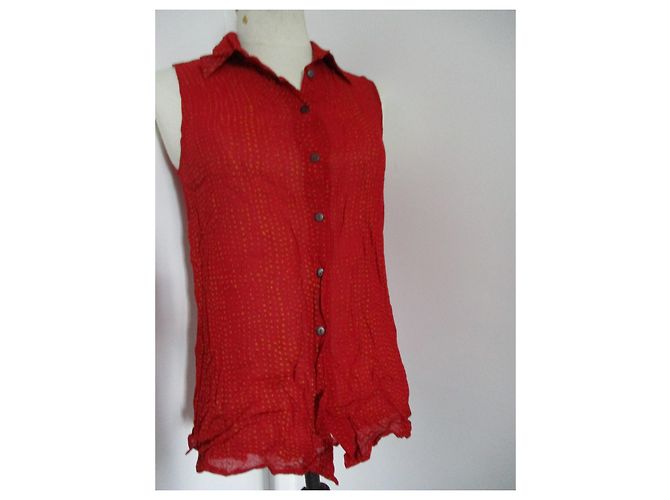Autre Marque INDIES Túnica de viscosa roja - vista 2