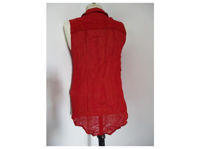 Autre Marque INDIES Túnica de viscosa roja - vista 4