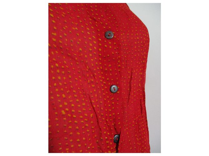 Autre Marque INDIES Túnica de viscosa roja - vista 5