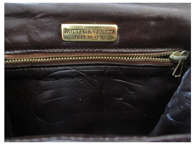Bottega Veneta Mini borsa/custodia in pelle marrone. Marrone scuro - vista 3
