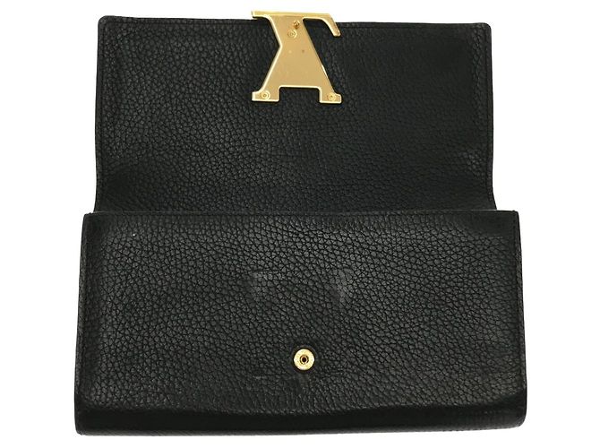 Louis Vuitton Portefeuille capucines Nero - vista 3