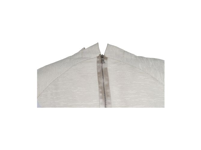 Autre Marque 6267 Vestido Otomano de Algodão Bordado Fora de branco - vista 7