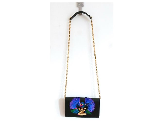 Louis Louise Louis Vuitton Sequin Bird PM Twist Bag Black - view 2