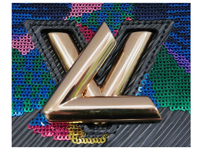 Louis Louise Louis Vuitton Sequin Bird PM Twist Bag Black - view 4