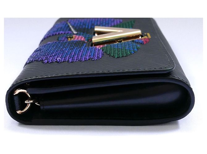 Louis Louise Louis Vuitton Sequin Bird PM Twist Bag Black - view 6