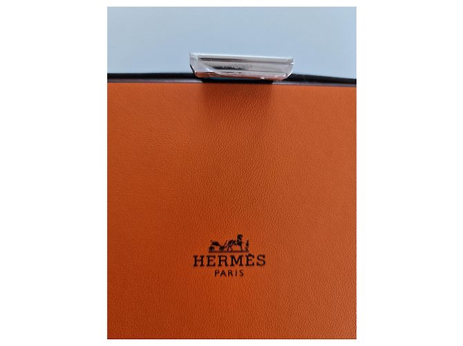 Hermès Lange CONSTANCE-Geldbörse Blau - Ansicht 6