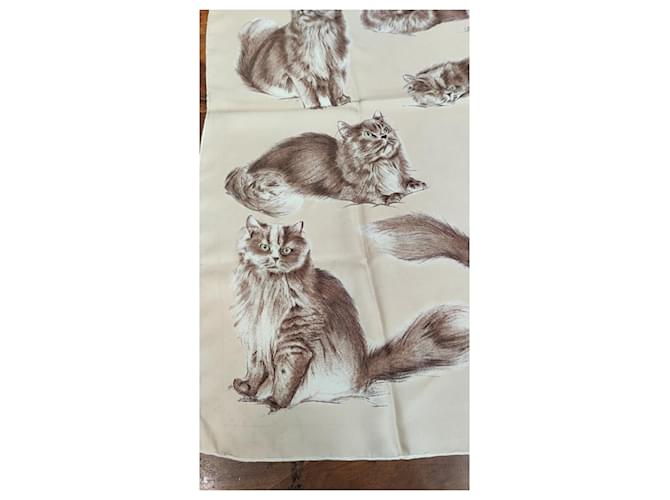 Carré Hermès Chatta Persans Beige - vista 4