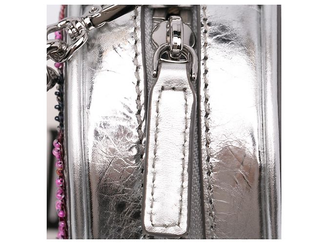 MCM Silver Paticia Leopard Sparkle Borsa a mano - vista 8