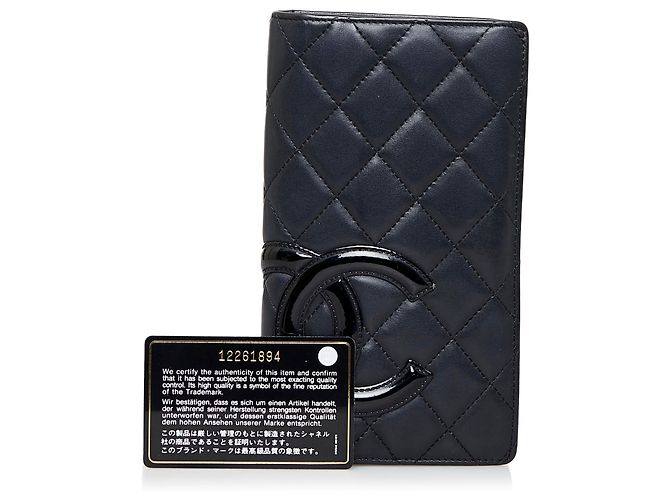 Chanel Black Cambon Ligne Long Wallet - view 12