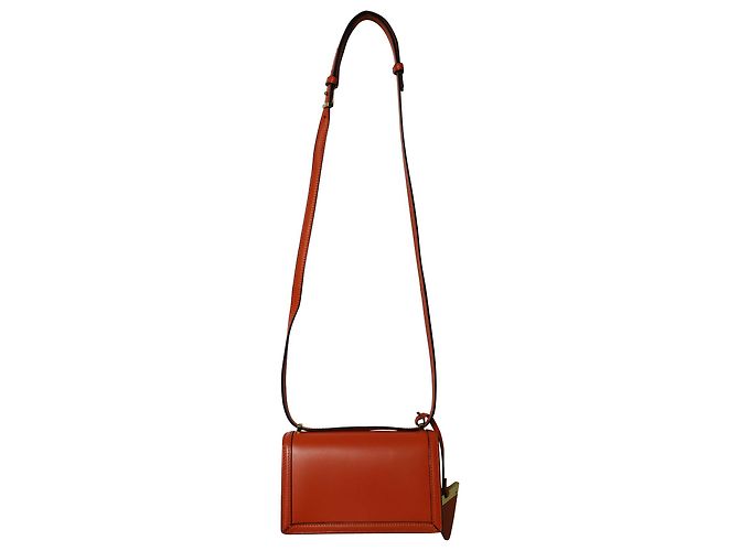 Borsa a Tracolla Loewe Barcelona Piccola in Pelle Arancione - vista 2