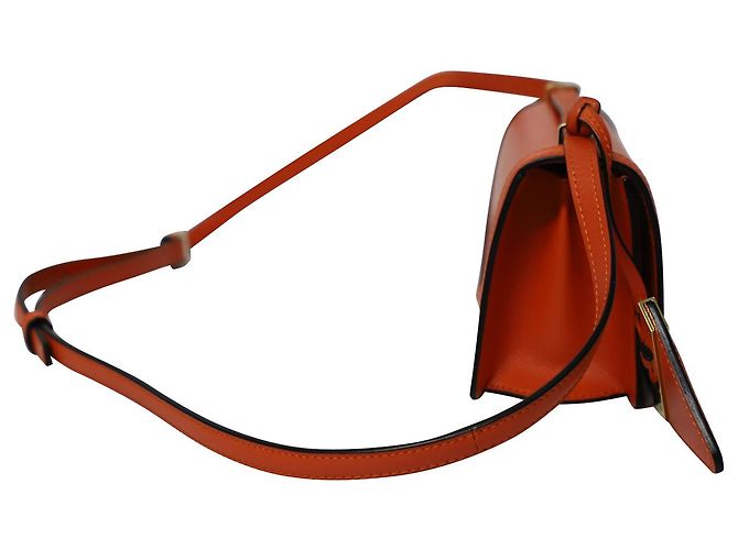 Borsa a Tracolla Loewe Barcelona Piccola in Pelle Arancione - vista 5