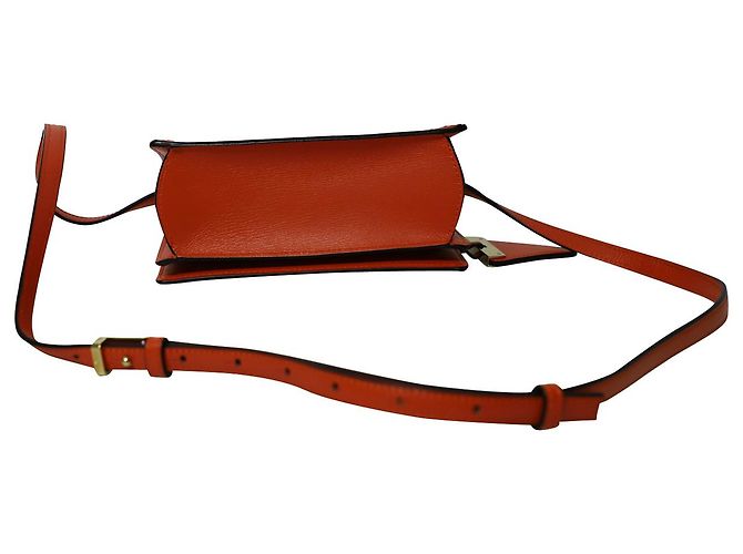 Borsa a Tracolla Loewe Barcelona Piccola in Pelle Arancione - vista 7