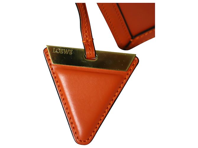 Borsa a Tracolla Loewe Barcelona Piccola in Pelle Arancione - vista 9