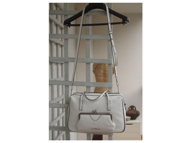 Borsa a tracolla Marc Jacobs in pelle bianca Bianco - vista 12