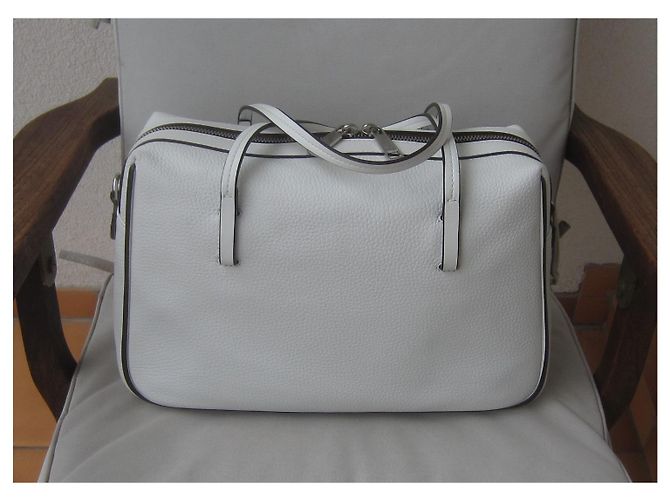 Borsa a tracolla Marc Jacobs in pelle bianca Bianco - vista 2