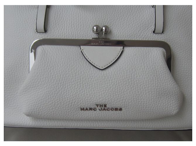 Borsa a tracolla Marc Jacobs in pelle bianca Bianco - vista 3