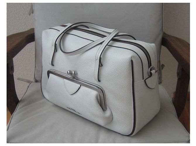 Borsa a tracolla Marc Jacobs in pelle bianca Bianco - vista 5