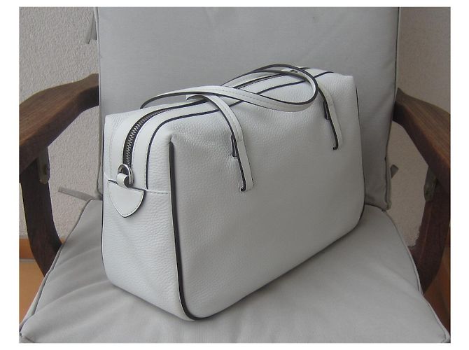 Borsa a tracolla Marc Jacobs in pelle bianca Bianco - vista 6