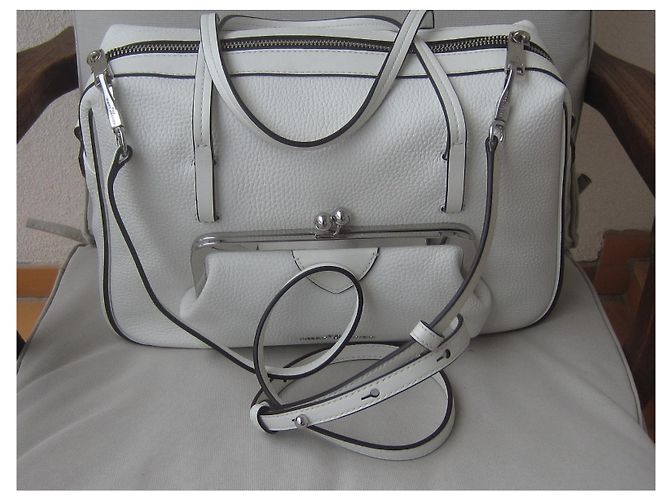 Borsa a tracolla Marc Jacobs in pelle bianca Bianco - vista 7