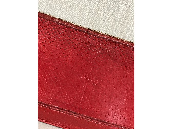 JEROME DREYFUSS Purses, wallets & cases T.  Exotic leathers Red - view 2