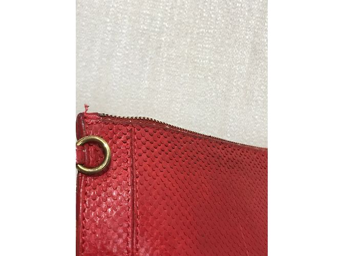 JEROME DREYFUSS Purses, wallets & cases T.  Exotic leathers Red - view 3