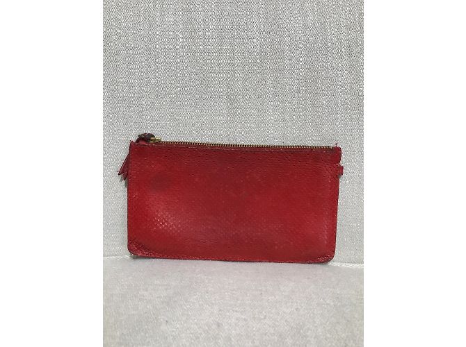 JEROME DREYFUSS Purses, wallets & cases T.  Exotic leathers Red - view 4