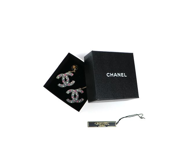 CHANEL Ohrringe T.  Plastik Mehrfarben - Ansicht 4