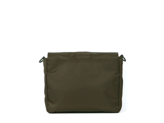 FENDI - Borsa Messenger Baguette in Nylon Cachi - vista 3