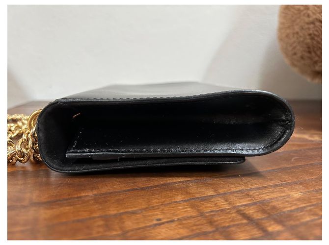 Louis Vuitton Louise MM Pelle Verniciata Nera Nero - vista 6