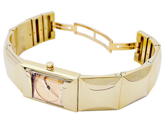 Montre Fred, "Cut", or jaune. - vue 3