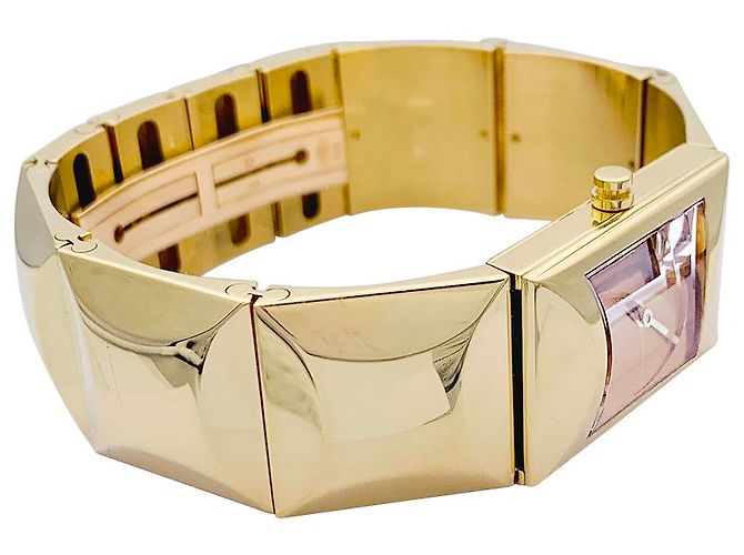 Montre Fred, "Cut", or jaune. - vue 5
