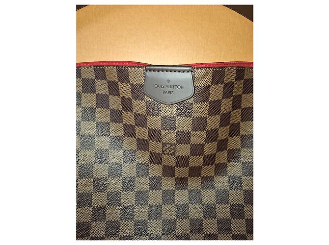 Louis Vuitton Graceful MM in pelle di struzzo marrone chiaro - vista 11