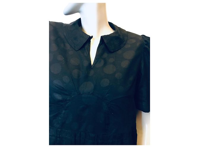 See By Chloé Polka Dot Kleid Schwarz - Ansicht 2
