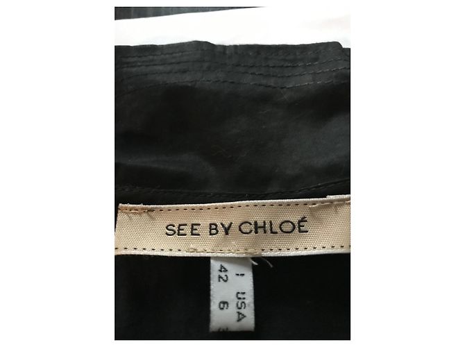 See By Chloé Polka Dot Kleid Schwarz - Ansicht 6
