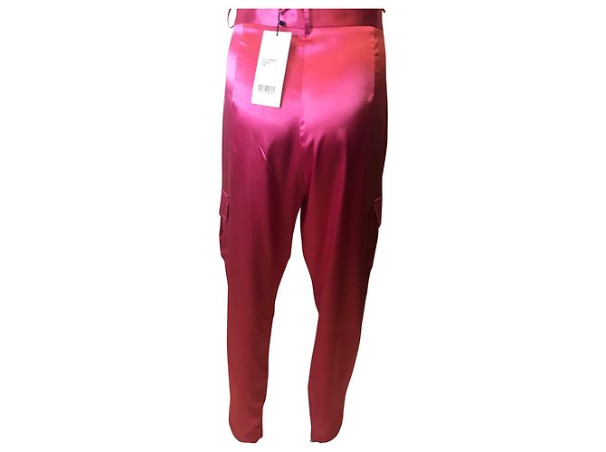 Autre Marque Pantalones cargo Recc rosa - vista 4