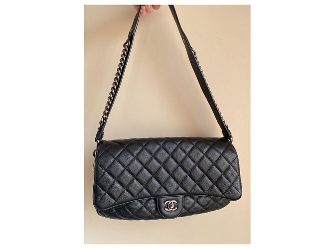 Borsa Chanel Classic Flap Nera in Pelle Nero - vista 10