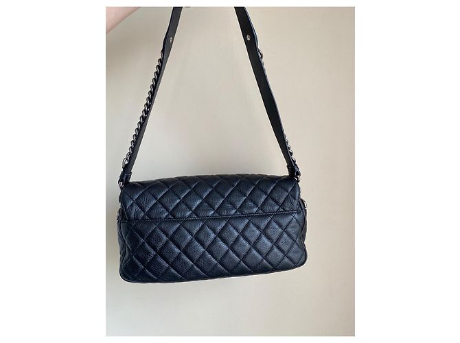 Borsa Chanel Classic Flap Nera in Pelle Nero - vista 12