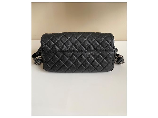 Borsa Chanel Classic Flap Nera in Pelle Nero - vista 3
