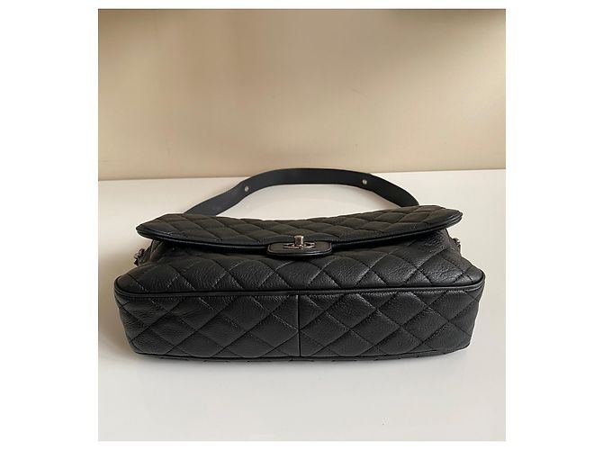 Borsa Chanel Classic Flap Nera in Pelle Nero - vista 4