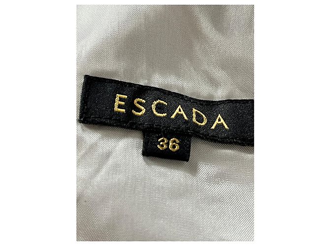 Escada Abito in misto seta grigio argento - vista 4