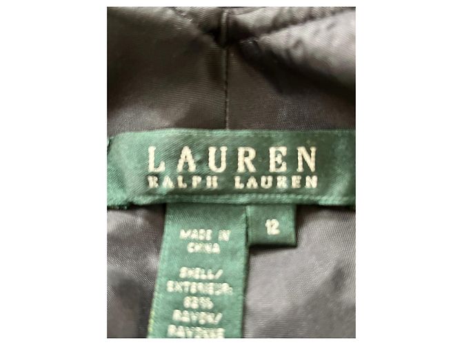 Ralph Lauren Abito da sera Lauren in velluto nero e seta - vista 7