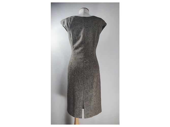 Vestido de lã castanho Lk Bennett Marrom - vista 3