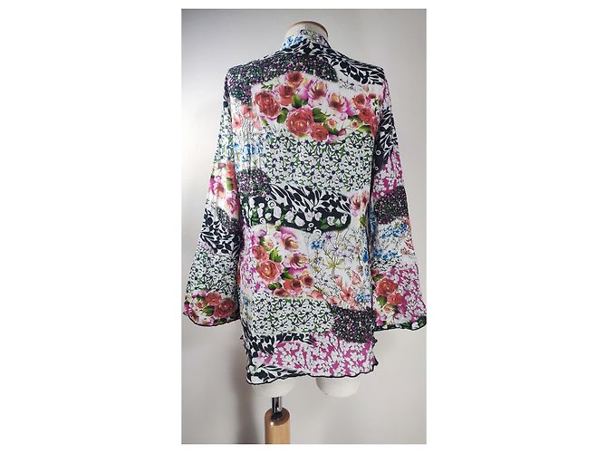 Blusa Peter Hahn floreale in misto seta e cotone Multicolore - vista 4