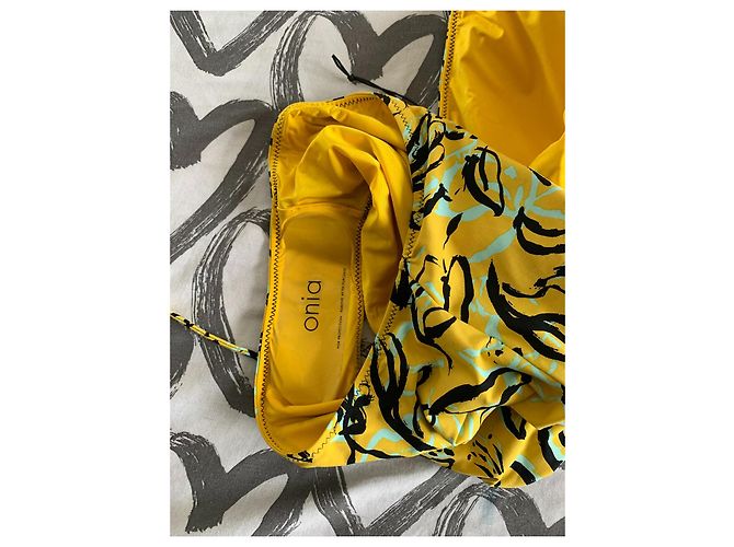 Bañador de una pieza Diane Von Furstenberg Ginny Ceylon Negro Amarillo Verde claro - vista 10