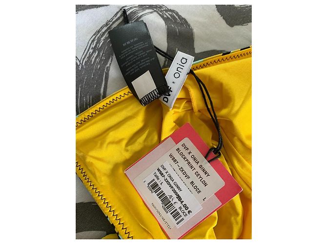 Bañador de una pieza Diane Von Furstenberg Ginny Ceylon Negro Amarillo Verde claro - vista 12